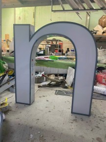 Chữ Inox Mặt Mica B01